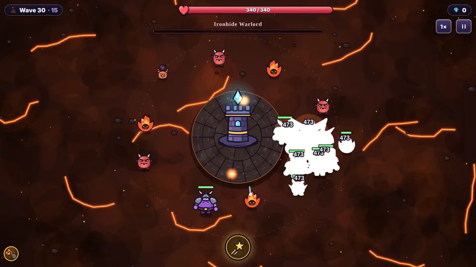 The Ironhide Warlord in Emberforge Depths